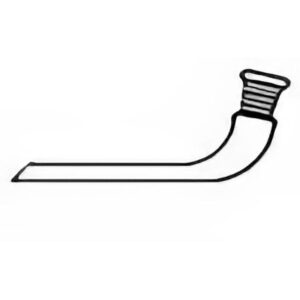Raccordi curvati cono f. 14/23, con gocciolatore lungo