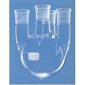 Pallone vetro Pyrex/Duran, ml 10000, centr. NS 29/32, tre colli lat. paralleli NS 29/32