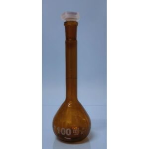 Matracci tarati classe A, colore ambra, ml 10, con tappo NS 10/19