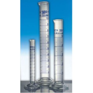 Cilindri vetro borosilicato, classe A, base esagonale, graduati ml 10, con becco, con certificato di conformit? "DE-M"