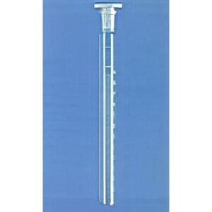 Provette v/borosilicato Duran, graduate ml 10:div.0,1ml, diam. 15x165 con tappo PP 12/21