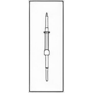 Agitatori smerigliati intercambiabili, senza cono, diam. 10,5mm