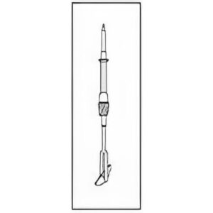 Agitatori smerigliati intercambiabili, cono NS 29/32, diam. 10,5mm, lunghezza utile 150mm (per palloni ml 500/1000), paletta in vetro
