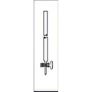 Colonne diam. 10x100mm (utile), rubinetto maschio vetro